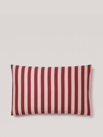 Mango Kodak stripe percale cotton pillowcase at Collagerie