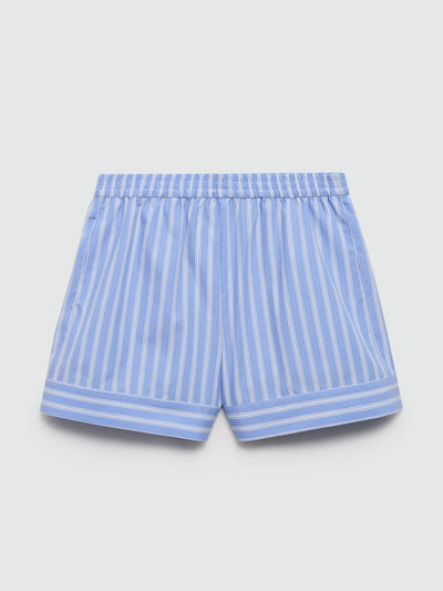 Mango Striped straight shorts at Collagerie