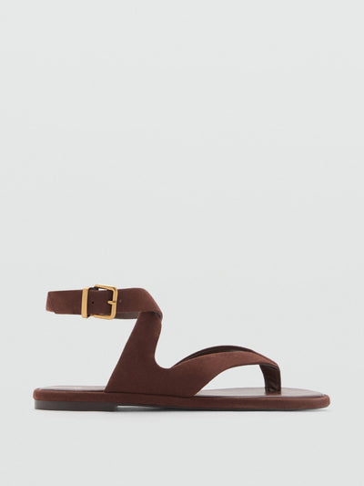 Mango Suede sandals at Collagerie