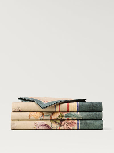 Mango Cotton-linen floral-print tablecloth at Collagerie