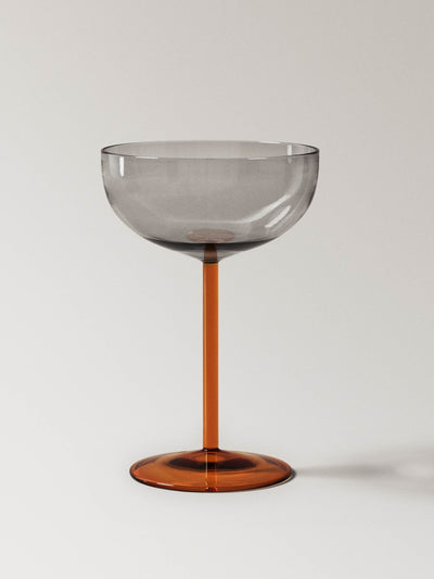 Mango Two-tone borosilicate champagne flute at Collagerie