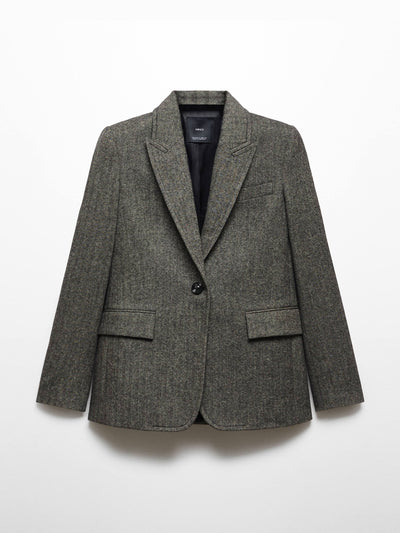Mango Wool suit blazer at Collagerie