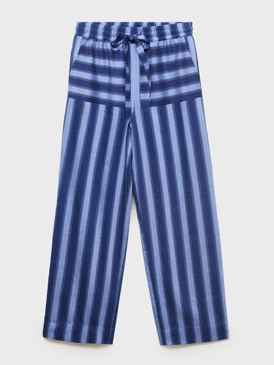 Mango Woven lyocell trousers with two-tone stripes at Collagerie