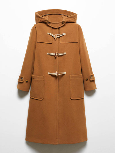 Mango Wool-blend duffle coat at Collagerie