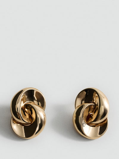 Mango Intertwined hoop earrings at Collagerie