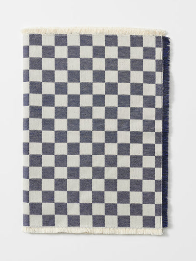 March Navy check runner at Collagerie