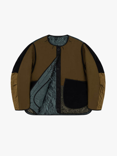 Marfa Stance Signature patchwork wool cropped quilt at Collagerie
