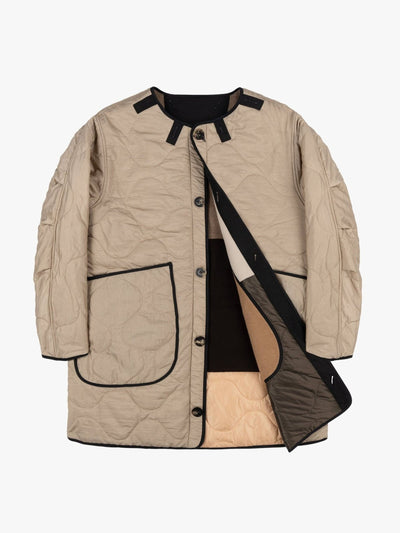 Marfa Stance Signature patchwork wool quilt at Collagerie