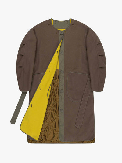 Marfa Stance Wool quilt parka at Collagerie