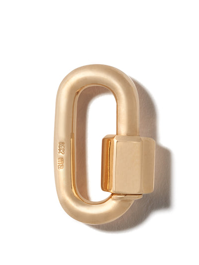 Marla Aaron Chubby gold carabiner at Collagerie