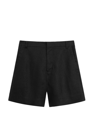Massimo Dutti 100% linen short Bermuda shorts at Collagerie