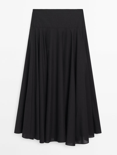 Massimo Dutti Cotton voile skirt at Collagerie