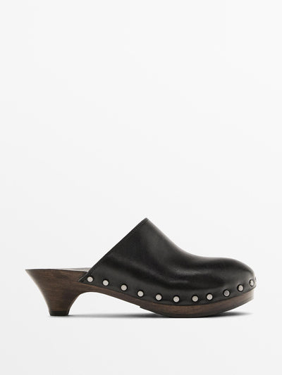 Massimo Dutti High-heel clogs at Collagerie