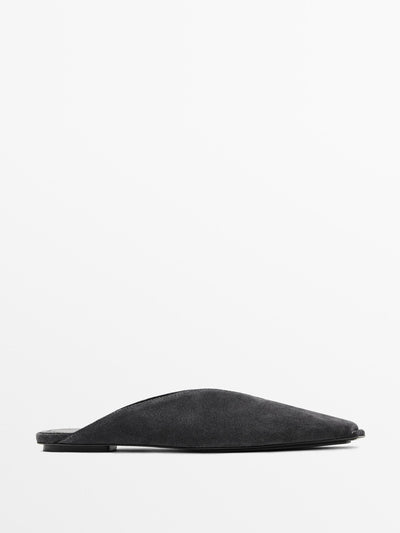 Massimo Dutti Leather slingback shoes at Collagerie