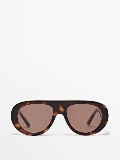 Massimo Dutti Oval sunglasses at Collagerie