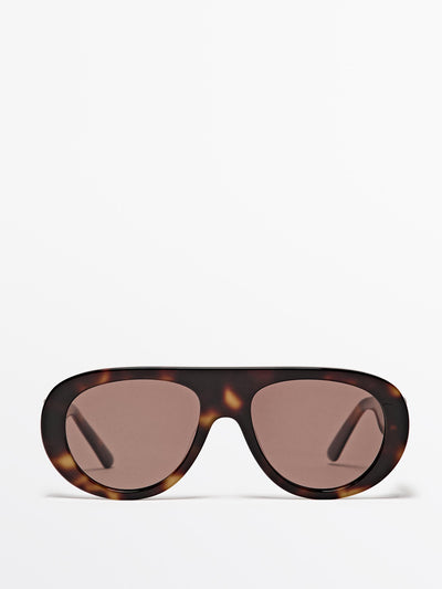 Massimo Dutti Oval sunglasses at Collagerie
