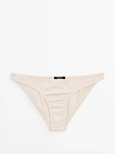 Massimo Dutti Satin silk blend briefs at Collagerie