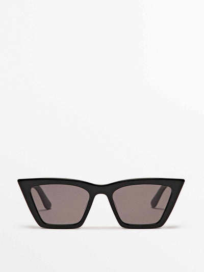 Massimo Dutti Square resin sunglasses at Collagerie