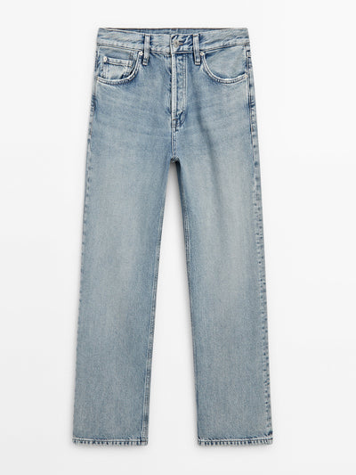 Massimo Dutti Straight fit high-waist jeans at Collagerie