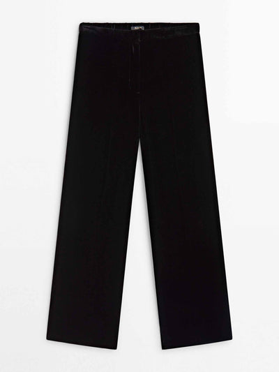 Massimo Dutti Velvet suit trousers at Collagerie
