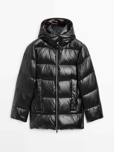 Massimo Dutti Water-repellent puffer jacket at Collagerie