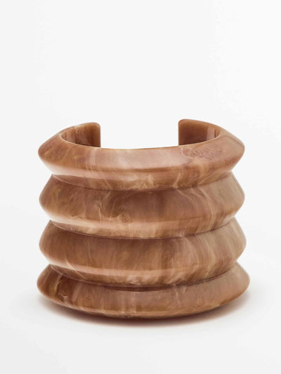 Massimo Dutti Wide seaside resin bracelet at Collagerie