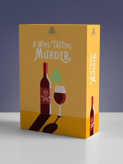 Masters of Mystery A wine tasting themed murder mystery game kit at Collagerie