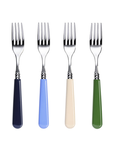 Matilda Goad Rainbow cutlery set in blues (set of 12) at Collagerie