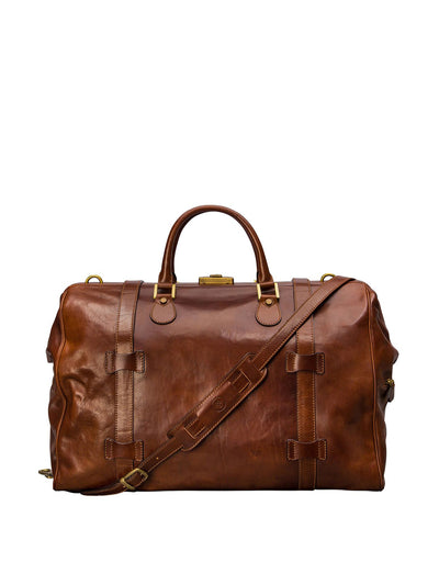 Maxwell Scott Bags Large leather gladstone bag at Collagerie