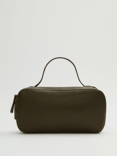 Massimo Dutti Rectangular kappa leather camera bag at Collagerie