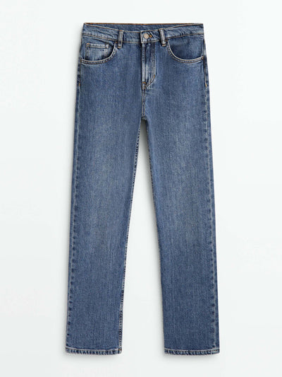 Massimo Dutti Straight mid-waist jeans at Collagerie