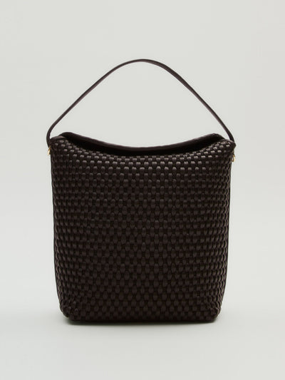 Massimo Dutti Woven bucket bag at Collagerie