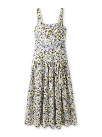 ME+EM Cotton twisting poppy print maxi dress at Collagerie