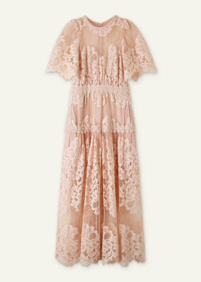 ME+EM Graphic floral lace maxi dress at Collagerie