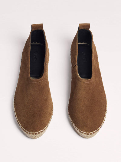 ME+EM High-fronted suede espadrille slippers at Collagerie