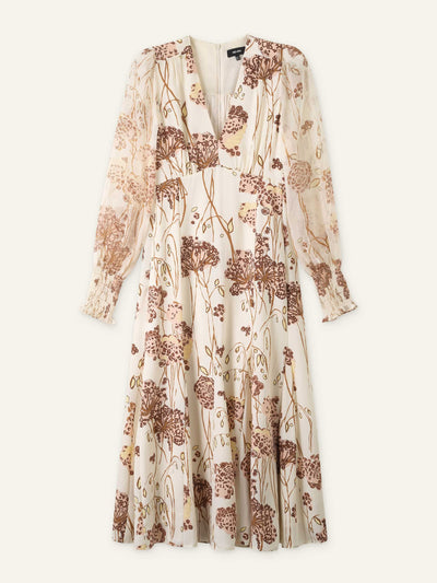 ME+EM Hydrangea print maxi dress + tie at Collagerie