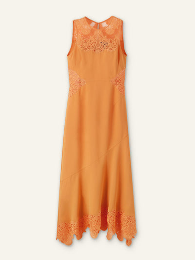 ME+EM Lace sleeveless midi dress at Collagerie