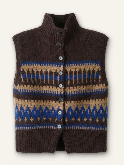 ME+EM Relaxed button vest at Collagerie