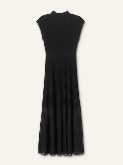 Me+Em Sheer panelled evening knit maxi dress at Collagerie