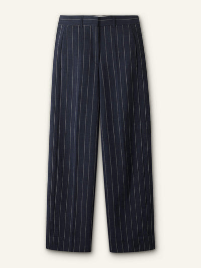 Me+Em Textured pinstripe relaxed man pants at Collagerie