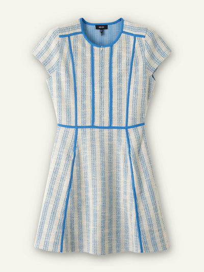 ME+EM Textured stripe short dress at Collagerie