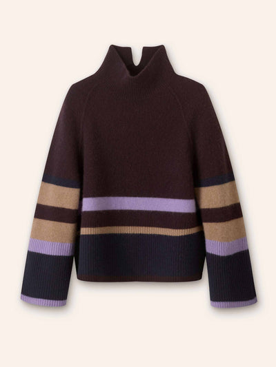 Me+Em Boiled cashmere relaxed stripe jumper at Collagerie