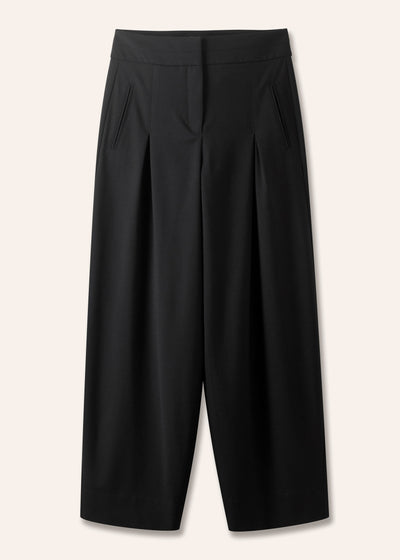 Me+Em Black wide-leg tapered trouser at Collagerie