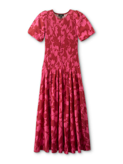 Me+Em Smocked two tone tulip printed maxi dress at Collagerie