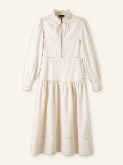 ME+EM Washed denim midi dress at Collagerie