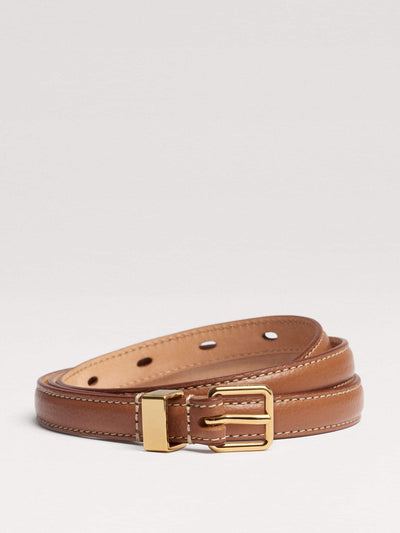 ME+EM Skinny leather belt at Collagerie
