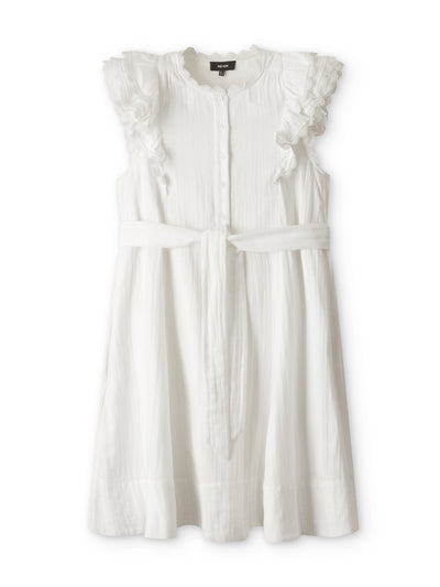 Me+Em Cheesecloth frill short swing dress + belt at Collagerie