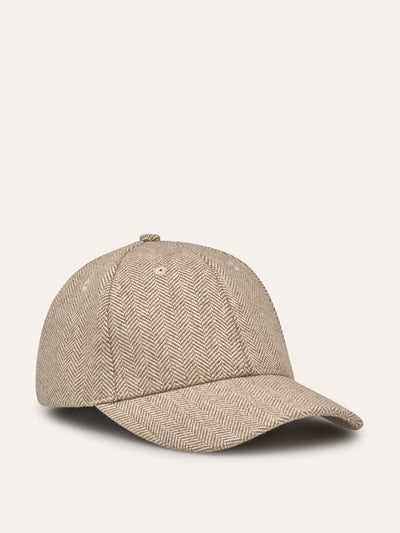 Me+Em Herringbone cap in Camel at Collagerie