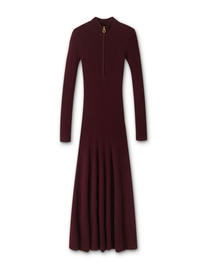 Me+Em Merino cashmere high zip neck maxi dress at Collagerie