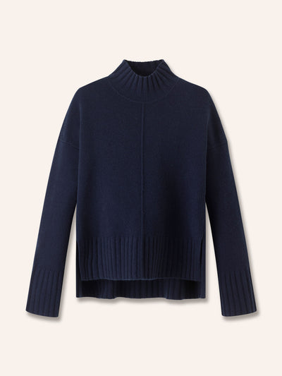 Me+Em Cashmere high neck relaxed jumper at Collagerie